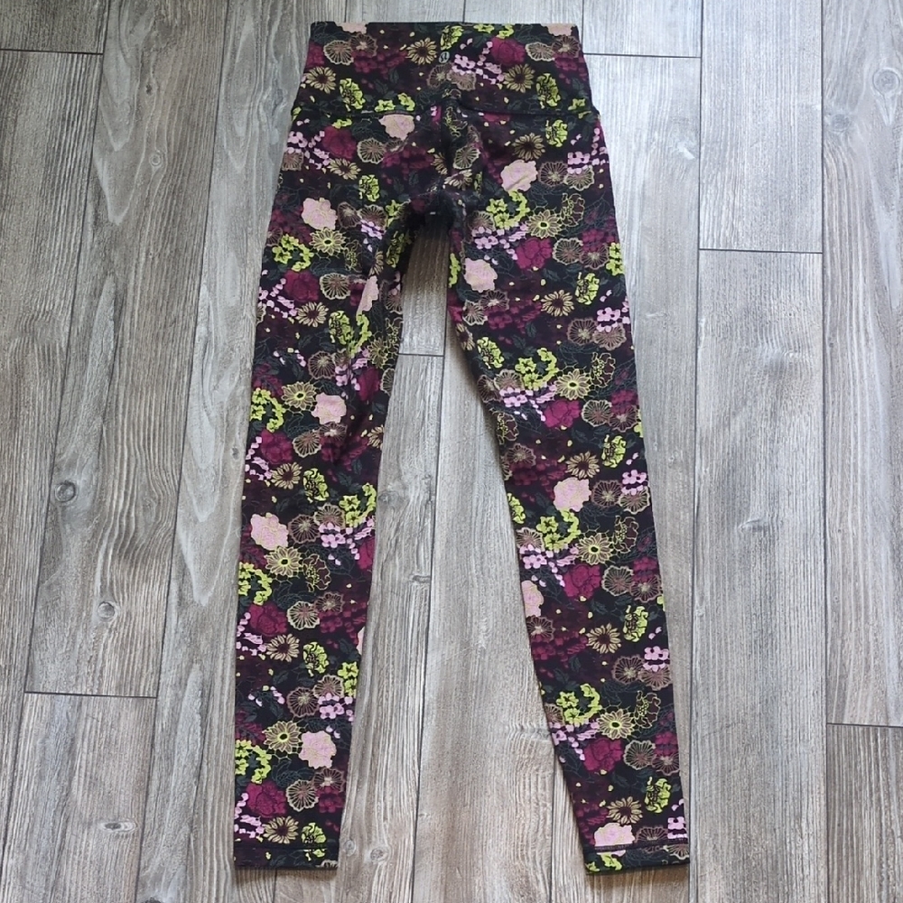 Lululemon Wunder Under Fluorolace Multi Hi-Rise Tight Size 4
